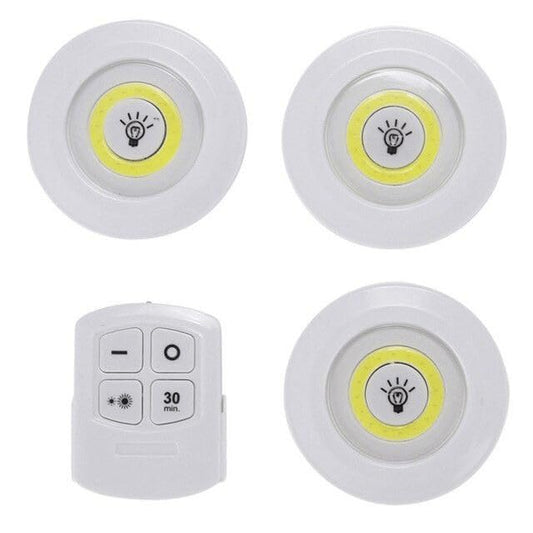 LUCES LED CON CONTROL REMOTO (JUEGO DE 3 )